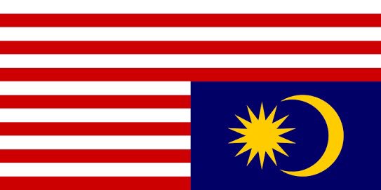 Netizen Sebar Foto Bendera Malaysia Dibalik