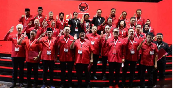 Megawati  Ketua Umum PDI P,  Ini Pengurus DPP PDIP Hasil Kongres Ke-VI Bali