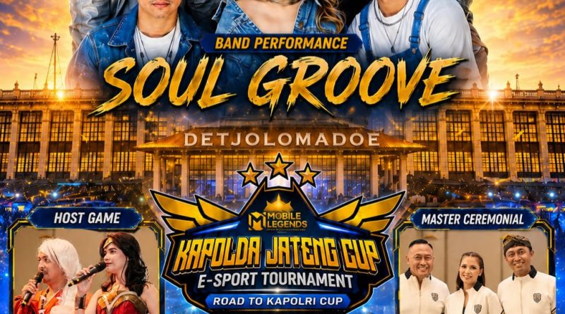 Soul Groove Band Bakal Guncang Panggung Turnamen E-Sport Kapolda Jateng Cup 2026 di De Tjolomadoe​