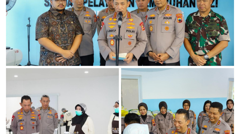 Resmikan 32 SPPG Polri di Jateng, Kapolri: Kualitas dan Standar Mutu Makanan Terjaga