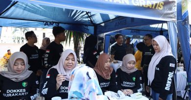 Polresta Solo di CFD, Dari Senam Hingga Cek Kesehatan Gratis