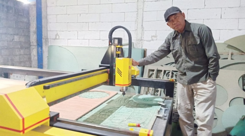 Penerapan Mesin CNC Router untuk Pembuatan Pola IKM Pengecoran Logam Ceper kerjasama Program Studi Teknik Mesin UMS