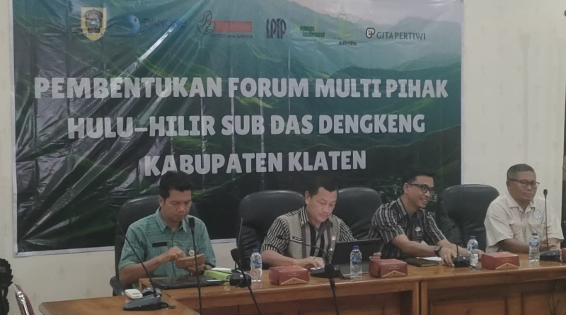 Asyiik..!! DLH Klaten Kolaborasi dengan Danone Bentuk Forum Sub DAS Dengkeng