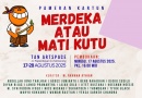 17 Kartunis  Pameran Kartun Nasional ‘Merdeka atau Mati Kutu’ Digelar Tan Art Space Semarang, 17-28 Agustus 2025