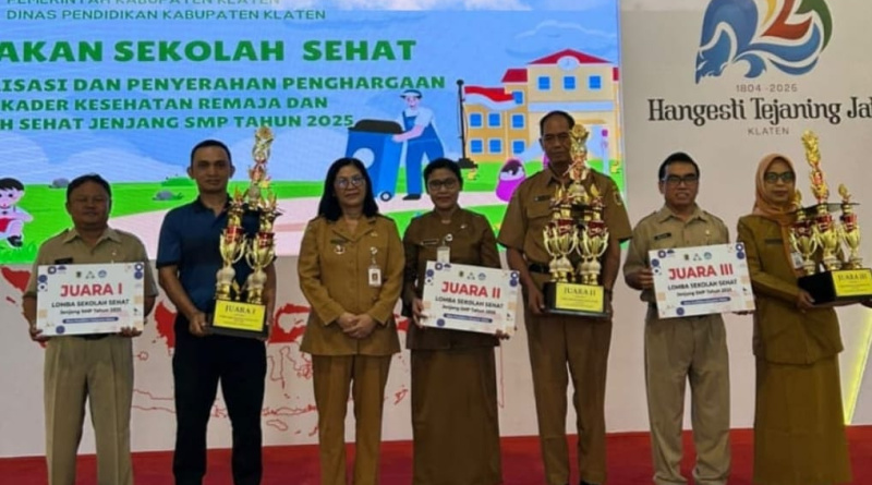 Hebaat..!! SMPN 1 Klaten Gondol Juara 1 Lomba Kader Kesehatan Remaja dan Sekolah Sehat 2025